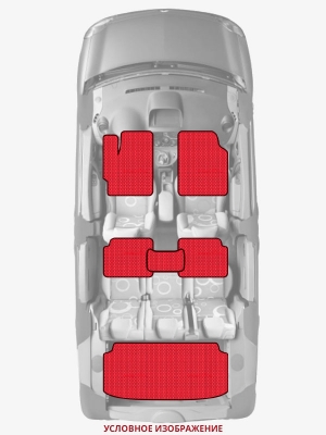 ЭВА коврики «Queen Lux» комплект для Chevrolet Malibu (1G)